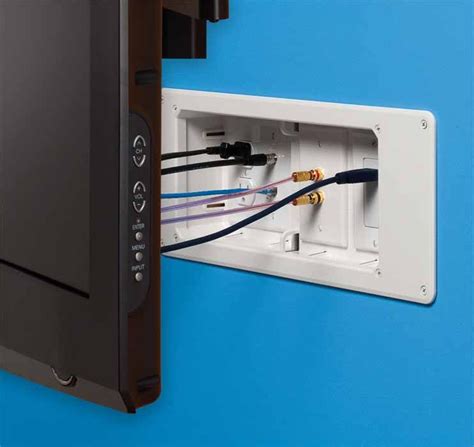 recessed electrical box for flat screen tv